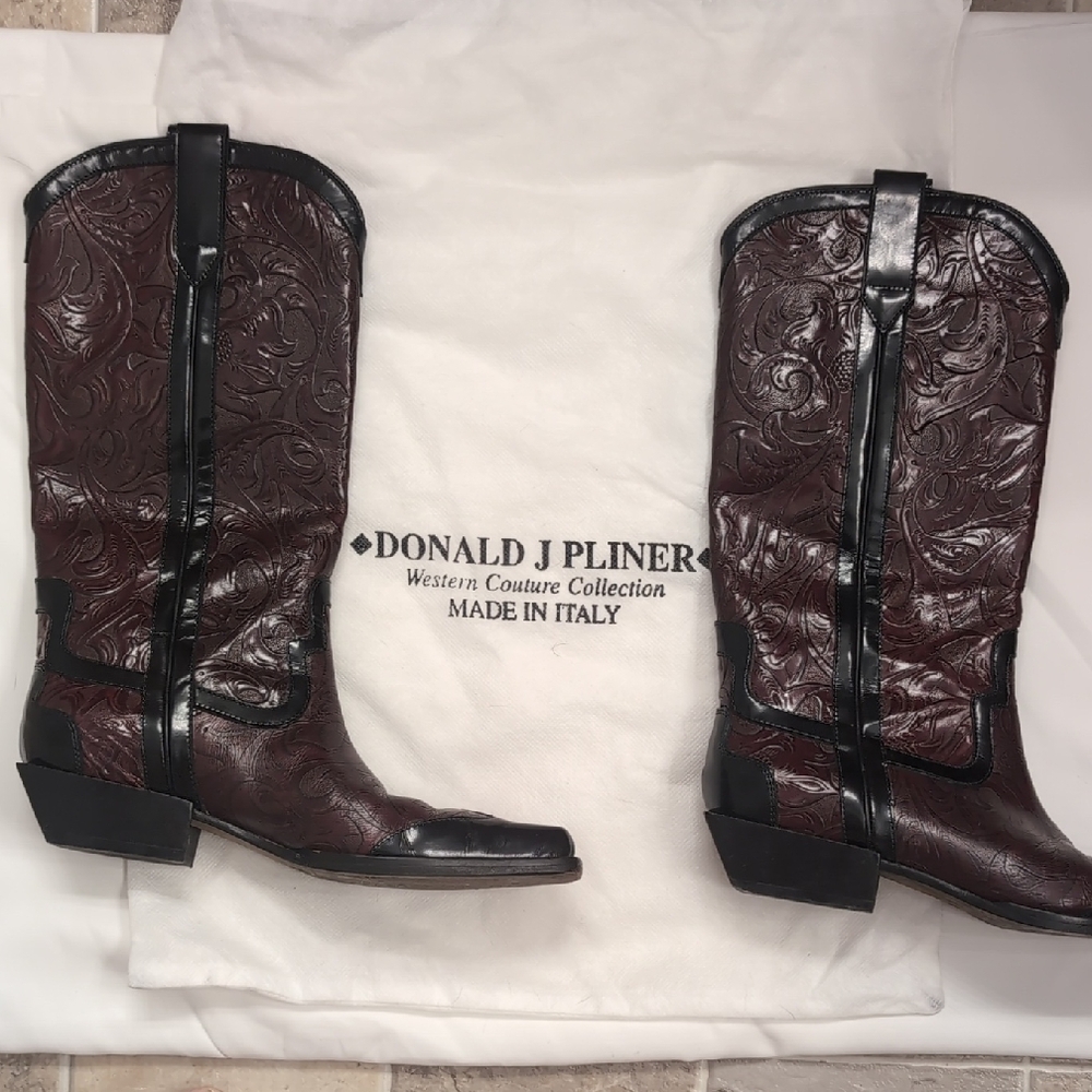 Donald J. Pliner Vintage Western Couture Boots